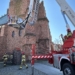 Ćwiczenia strażaków w Bazylice Mniejszej w Sieradzu