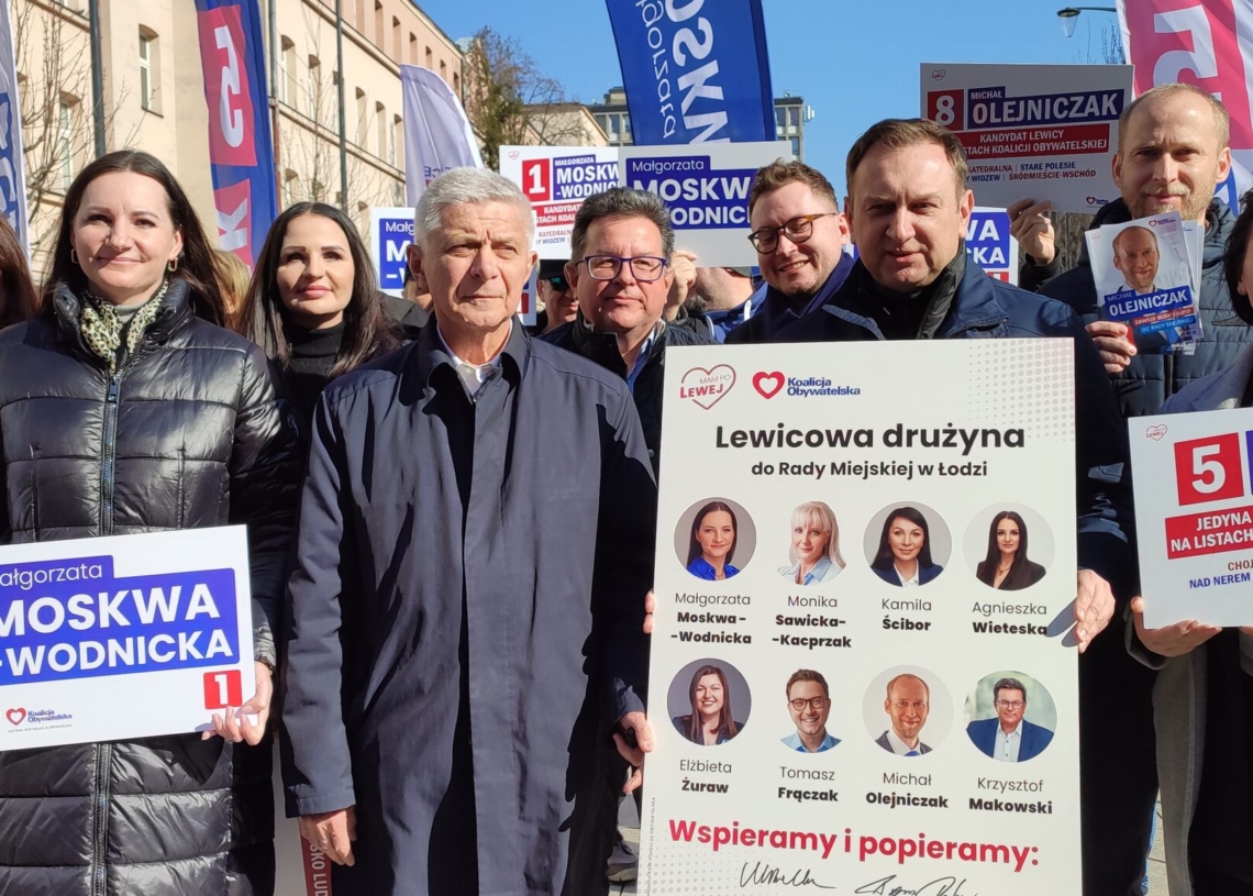 Kandydaci Nowej Lewicy na łódzkich radnych podkreślają, że Łódź ambitnie korzysta ze środków UE