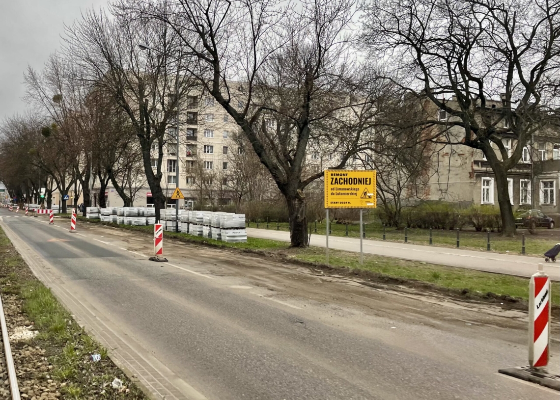 Od 25 marca autobusy omijają skrzyżowanie Spornej i Pankiewicza, a na Zachodniej nadal stoją w korkach