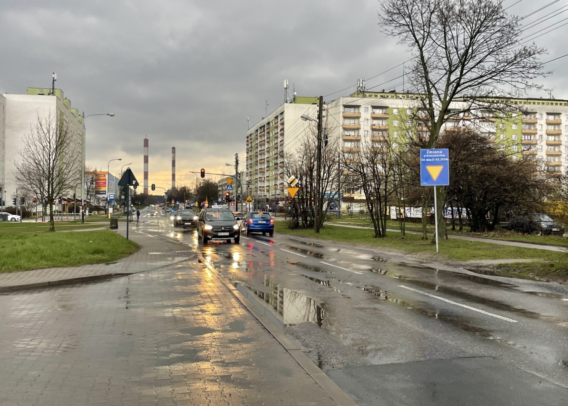 Zmiana organizacji ruchu na Olechowie. Kierowcy muszą uważać na tramwaje
