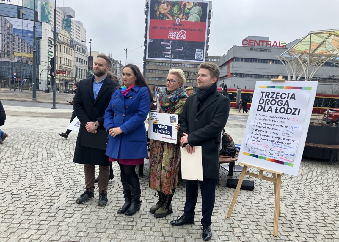 Kandydatka Trzeciej Drogi na prezydenta Łodzi stawia na rozwój komunikacji miejskiej i skoordynowanie remontów dróg 1 Przedstawiciele Trzeciej Drogi