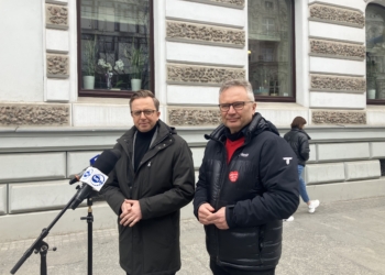 Wybory 2024. Jarosław Berger krytycznie o działaniach departamentów Urzędu Marszałkowskiego w Łodzi 3 Dariusz Joński i Jarosław Berger