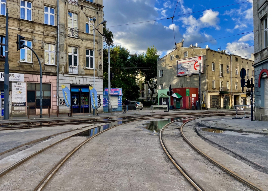 Zatrzymanie ruchu tramwajowego na Zgierskiej