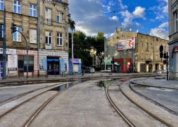 Zatrzymanie ruchu tramwajowego na Zgierskiej