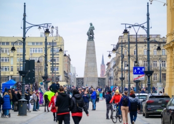 Plac Wolności w Łodzi - oficjalne otwarcie