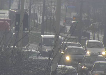 zatrzymanie ruchu tramwajowego na Wyszyńskiego