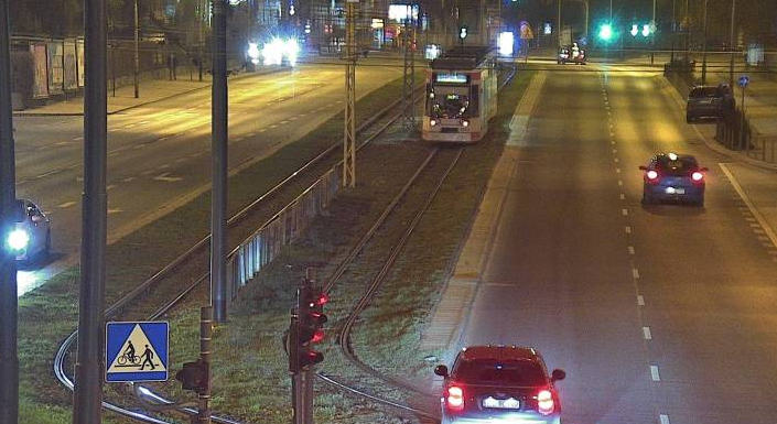 zatrzymanie ruchu tramwajowego na Rzgowskiej