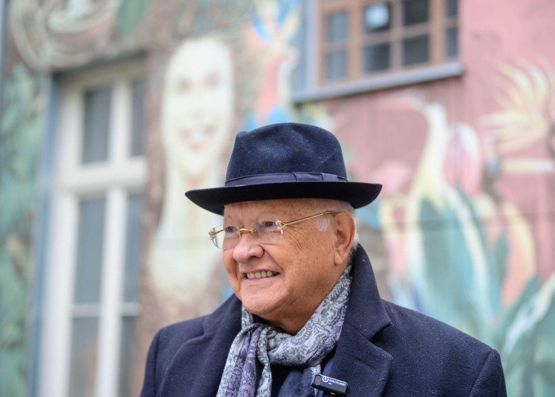 Artysta Wojciech Siudmak z wizytą w Łodzi