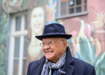 Artysta Wojciech Siudmak z wizytą w Łodzi
