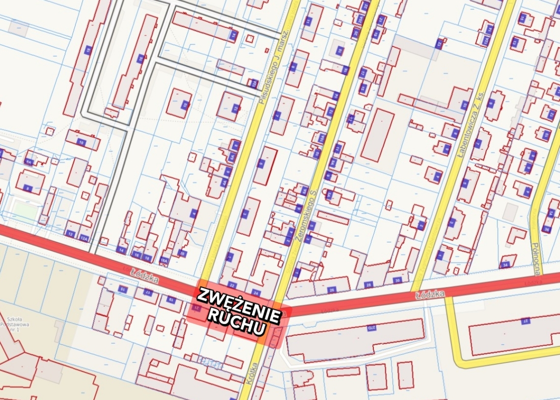 Utrudnienia w ruchu w Konstantynowie Łódzkim w związku z modernizacją linii tramwajowej
