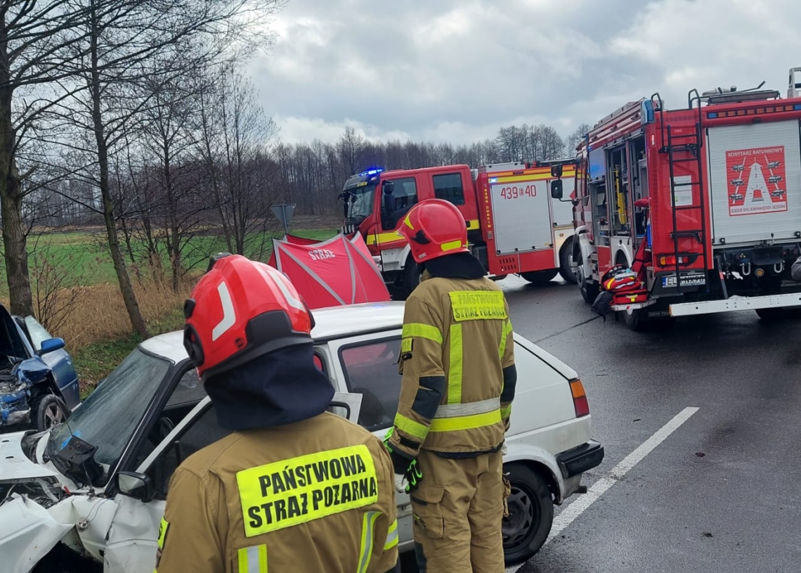 Śmiertelny wypadek w powiecie łaskim. Zginął 71-latek 1 Wypadek w powiecie łaskim