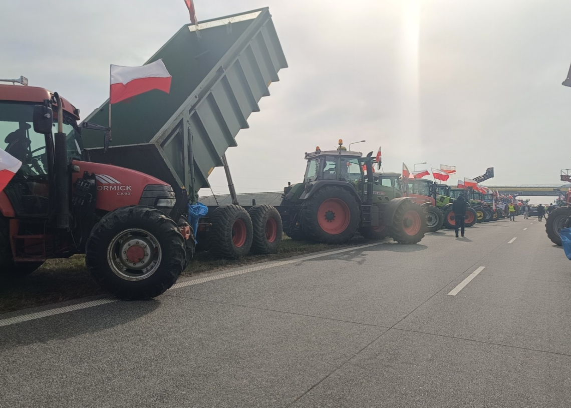 Protesty rolników na S8