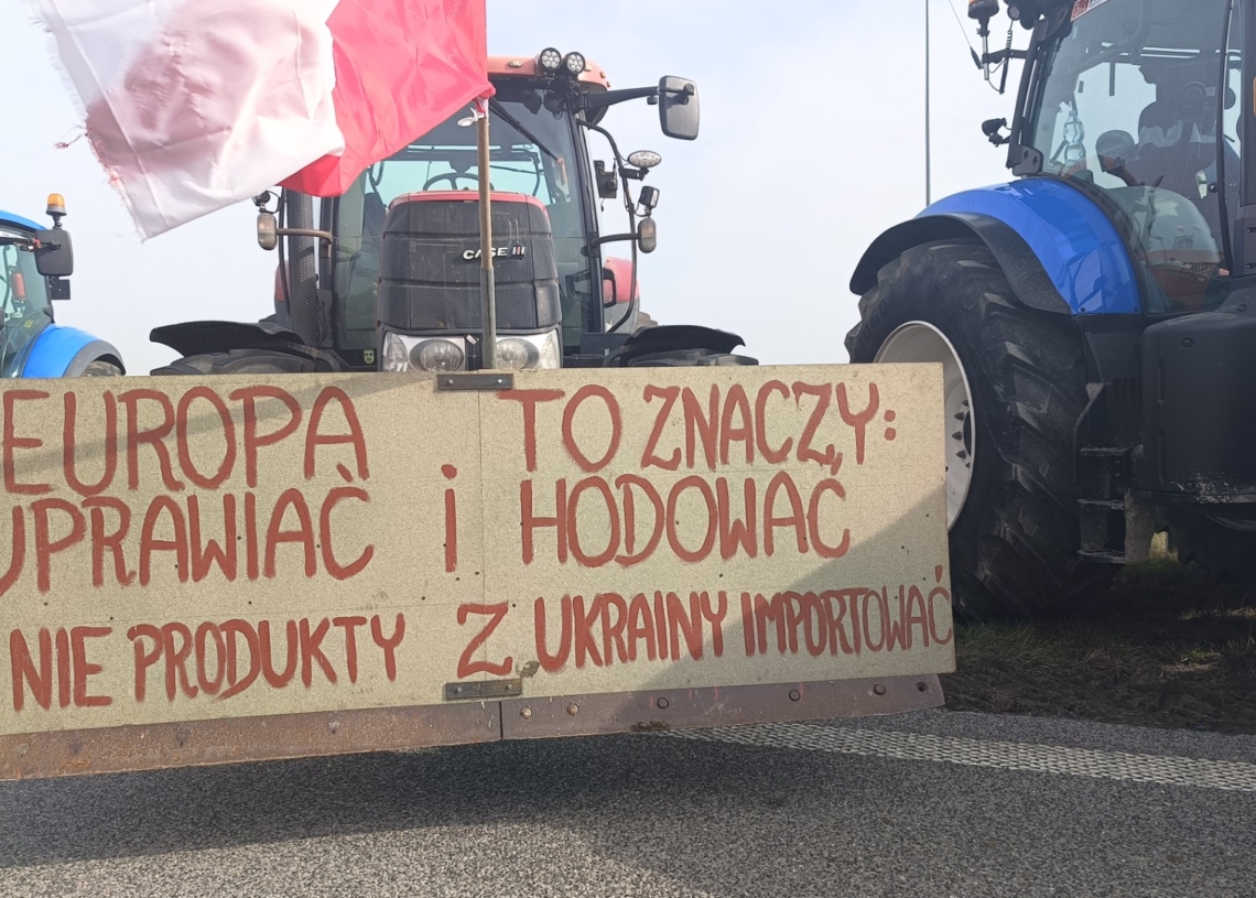 Protesty rolników na S8