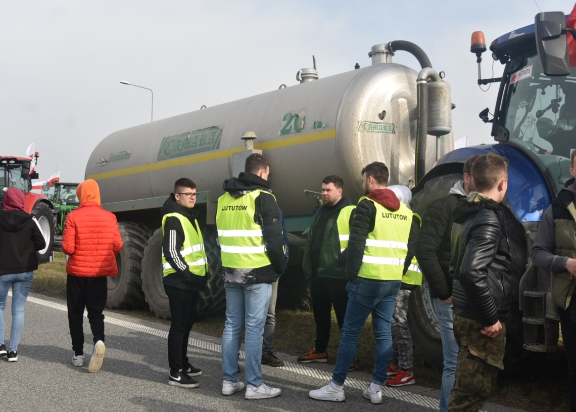Protesty rolników na S8