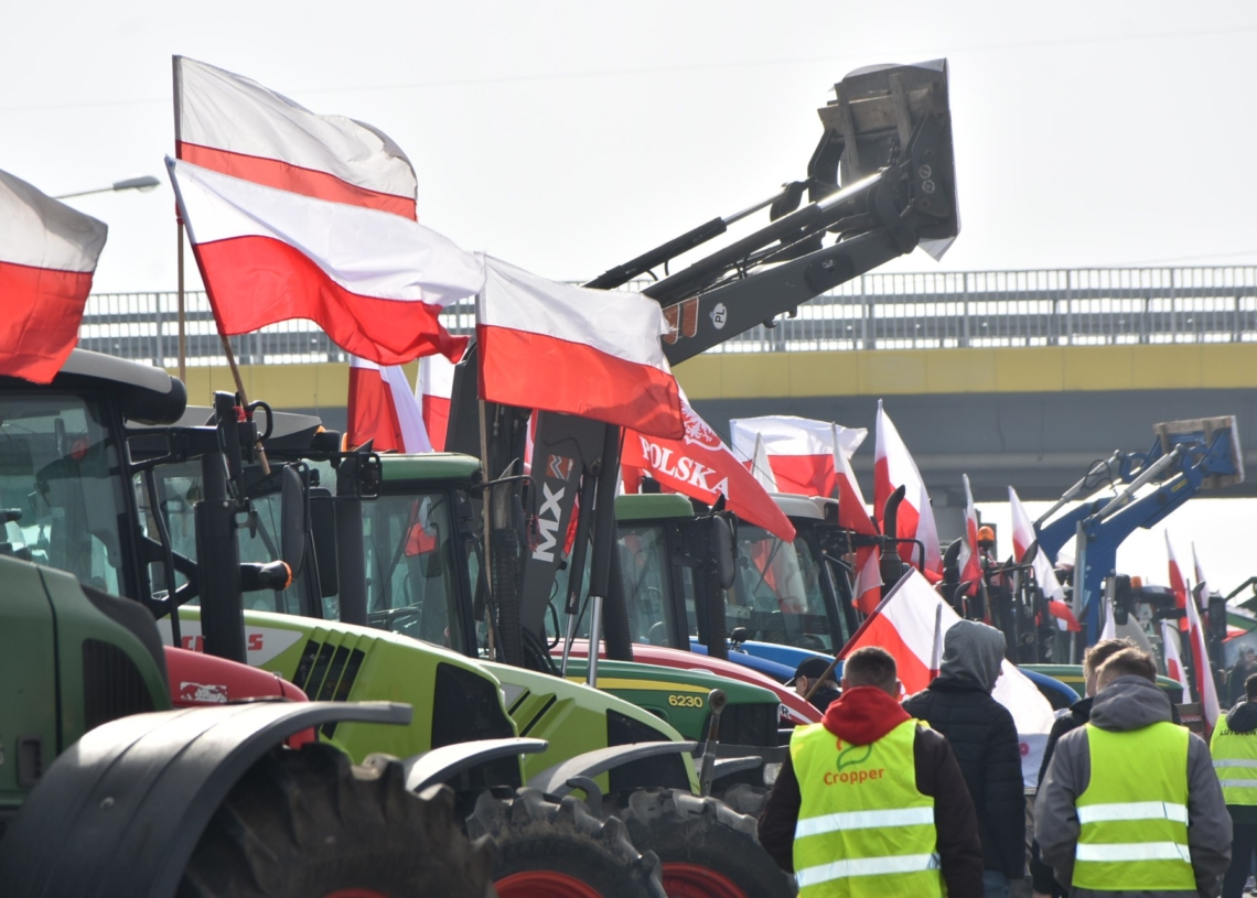 Protesty rolników na S8