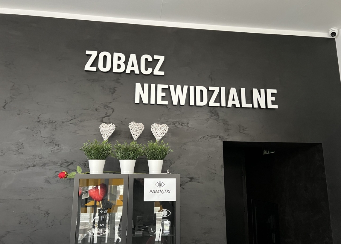 Ścieżka dla niewidomych na placu Wolności w Łodzi