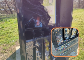 Wandale w Wieluniu. Ponownie zniszczyli Miejski Punkt Zbiórki Elektroodpadów