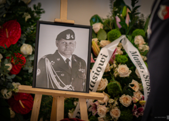 Pogrzeb gen. bryg. Adama Marczaka, byłego dowódcy 25. Brygady Kawalerii Powietrznej