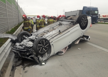 Wypadek na A1 w kierunku Gdańska
