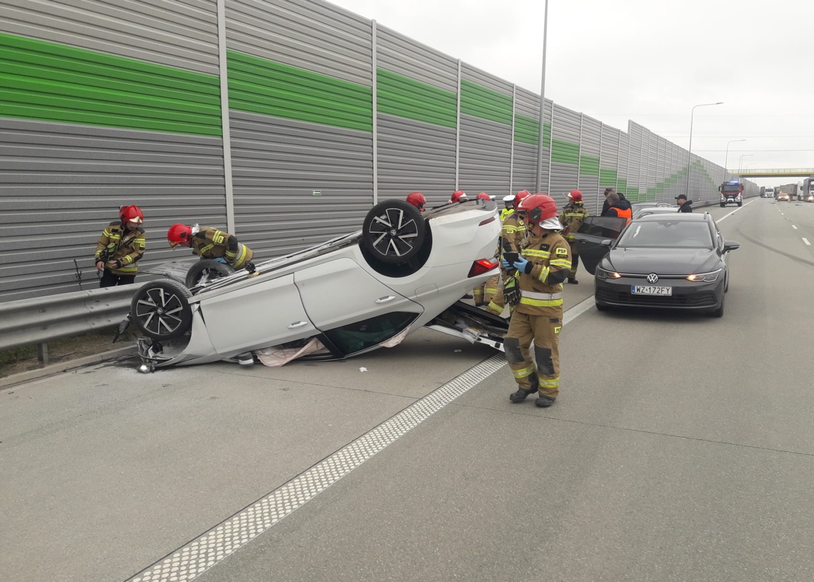 Wypadek na A1 w kierunku Gdańska