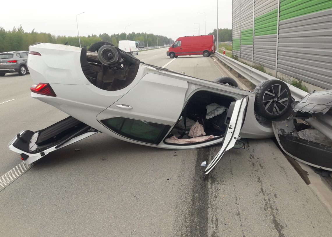 Wypadek na A1 w kierunku Gdańska