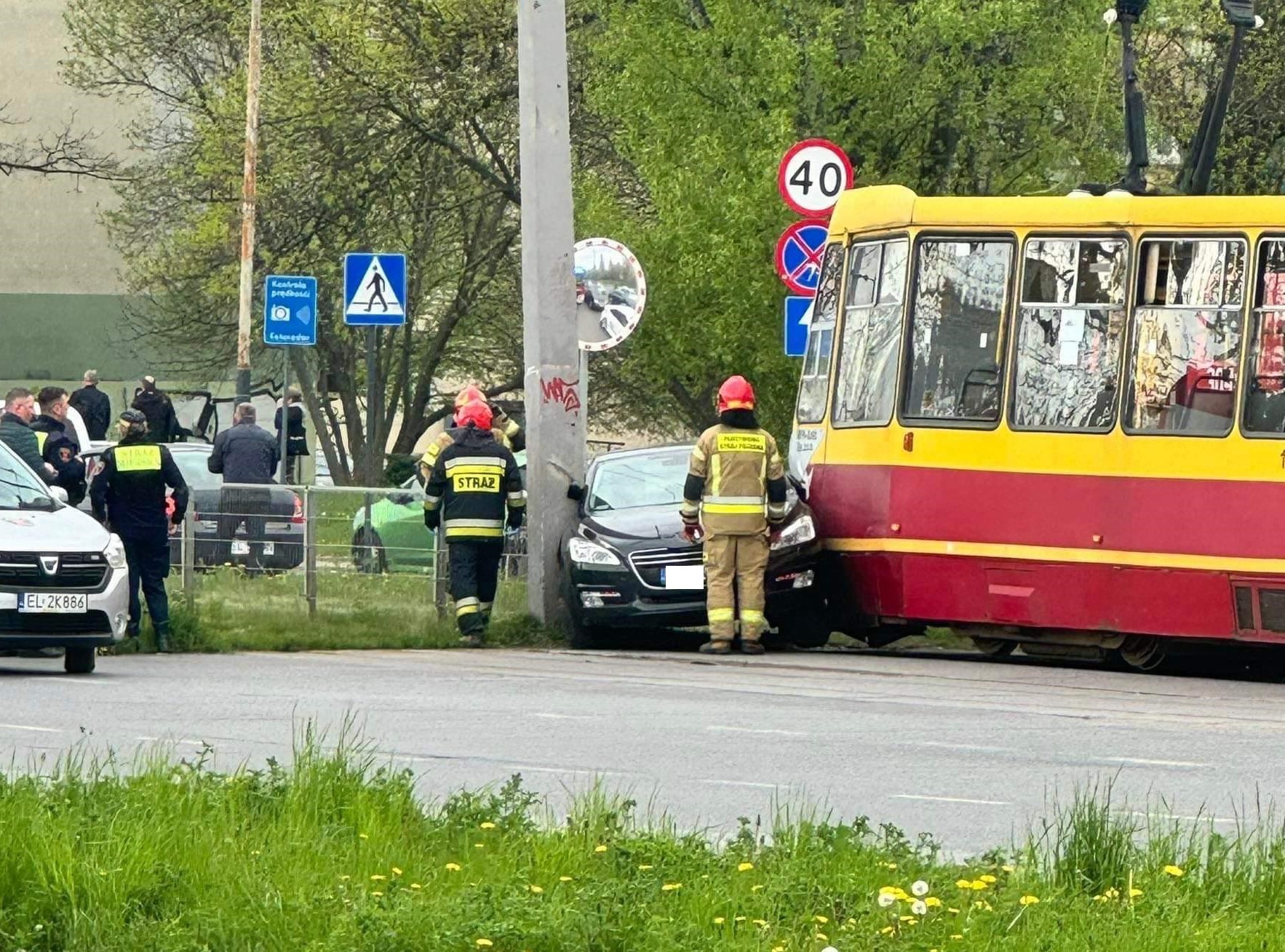 Wypadek na ul. Dąbrowskiego