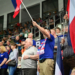 Doping kibiców w meczu Grot Budowlani Łódź - Grupa Azoty Chemik Police