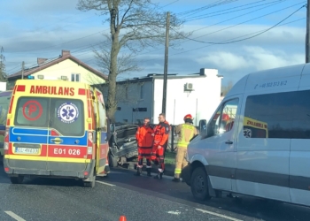 Wypadek na Rokicińskiej w Łodzi. 2 osoby ranne