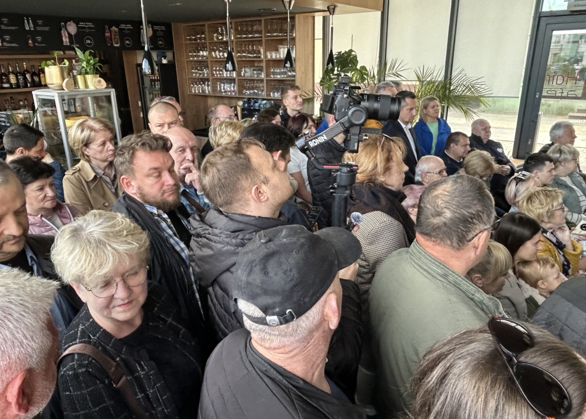 Trzaskowski i Tomczyk w Sieradzu popierają Michała Pabicha, kandydata na prezydenta