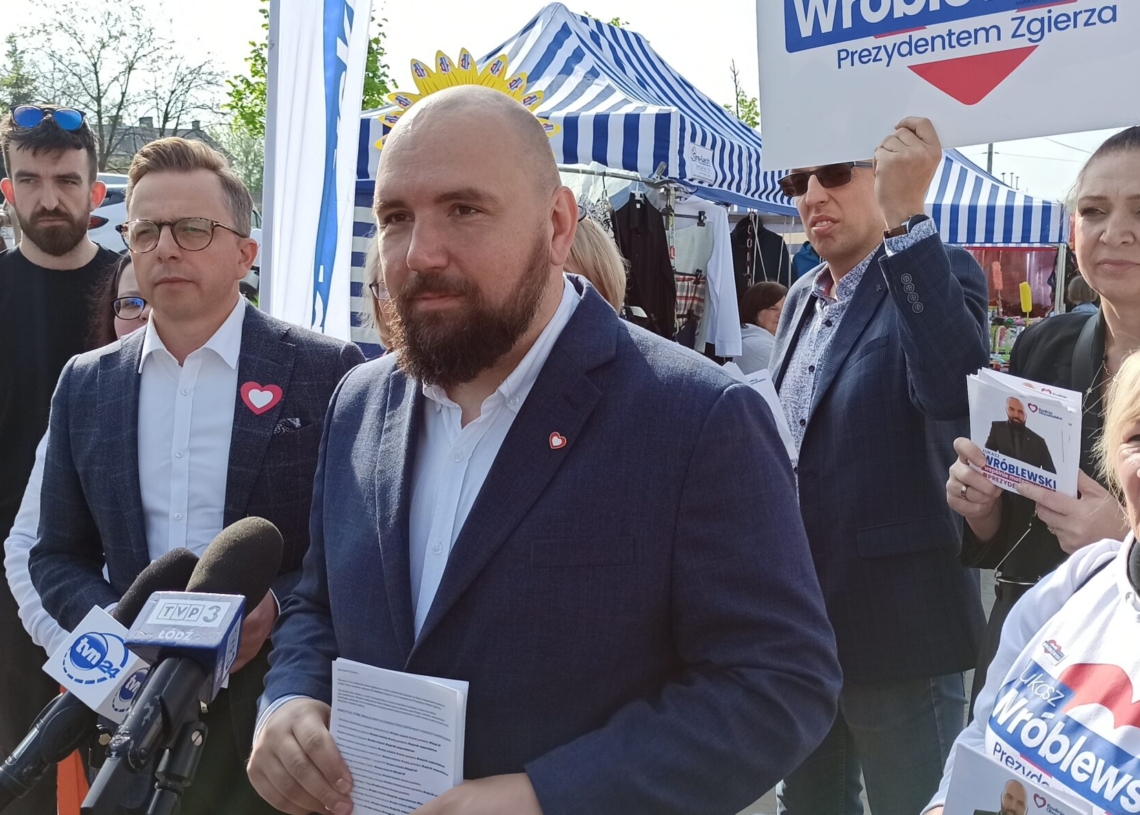 Poseł Dariusz Joński poparł Łukasza Wróblewskiego, kandydata na prezydenta Zgierza