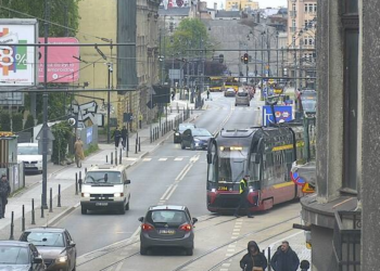 Kolizja tramwaju linii 18 na ul. Kilińskiego