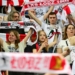 Doping kibiców podczas ostatniego meczu siatkarek ŁKS-u Commercecon Łódź w sezonie 2023/24