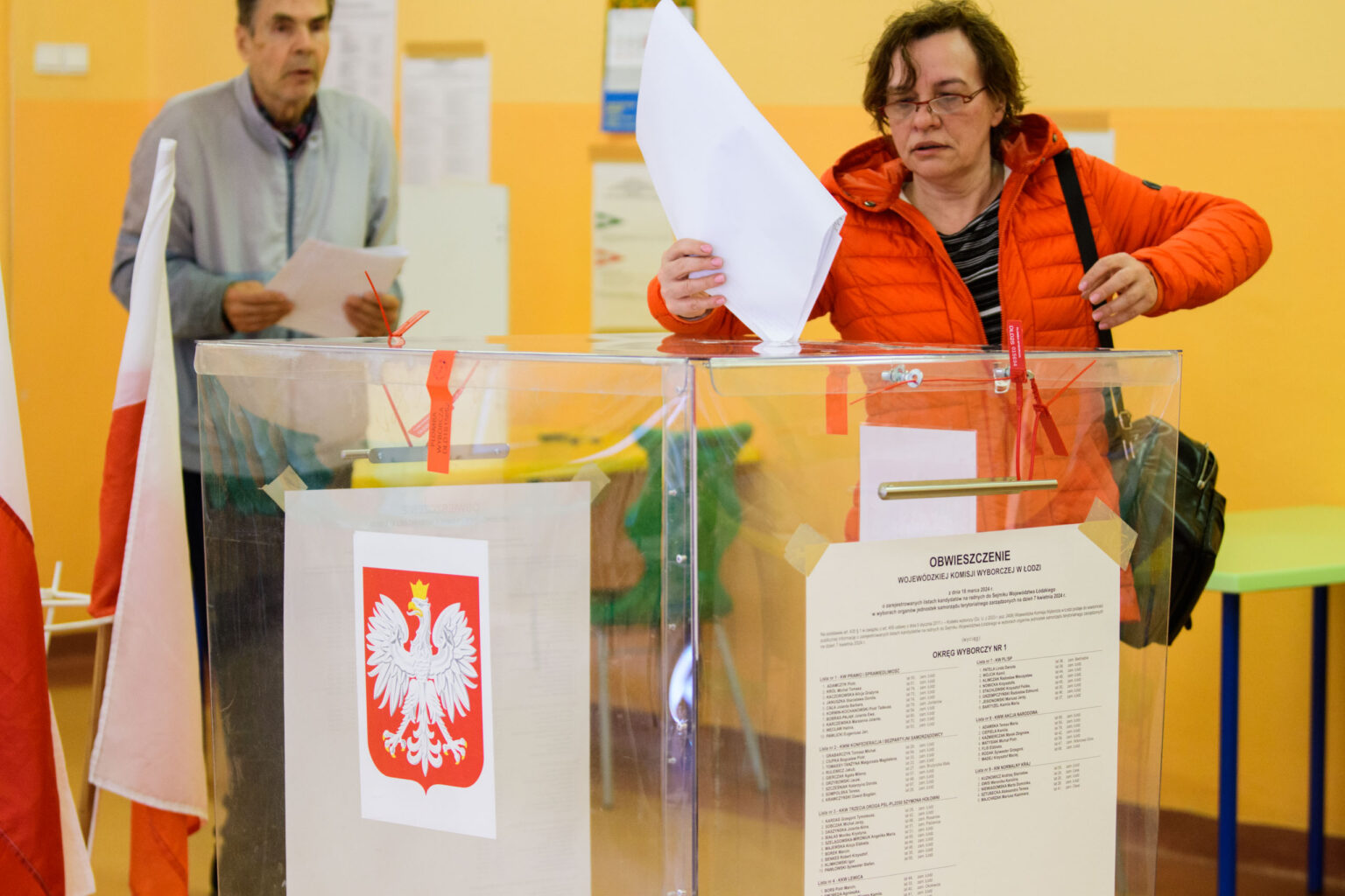 Lodzianie glosuja w wyborach samorzadowych 2024 18