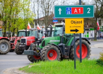 Protest rolników w Łodzi
