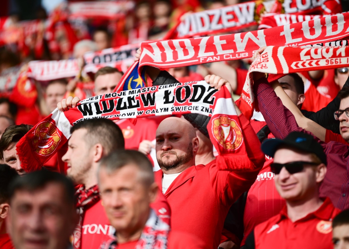 Doping kibiców w meczu Widzew Łódź – Korona Kielce
