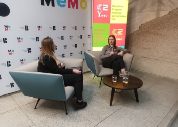 Aleksandra Gryka w bibliotece MeMo