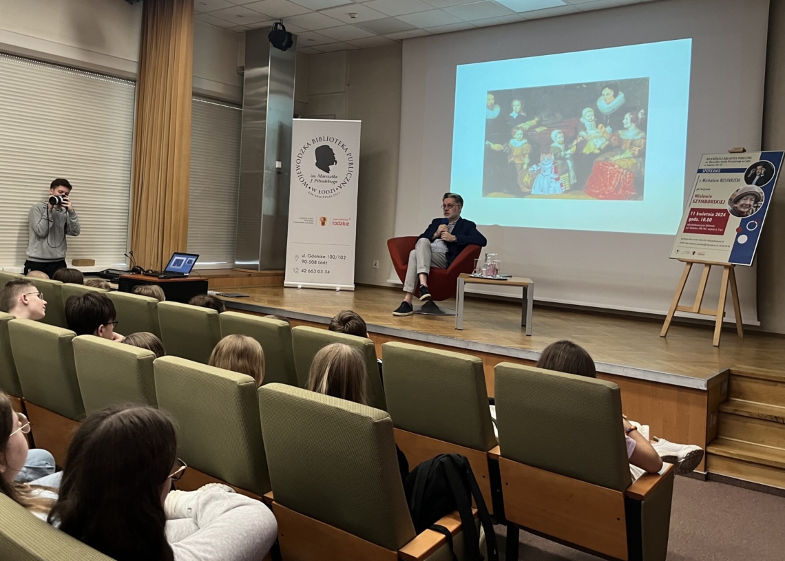 Michał Rusinek zachęcał do czytania książek łódzkich uczniów