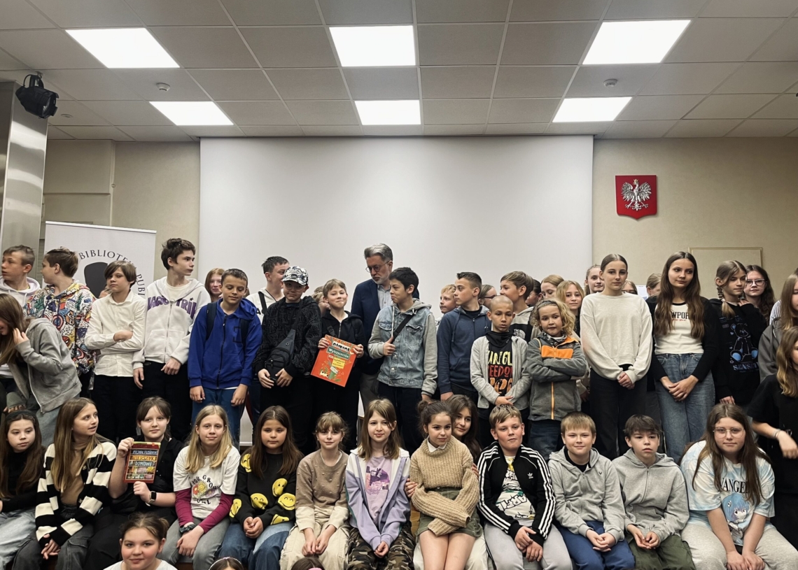 Michał Rusinek zachęcał uczniów do czytania książek