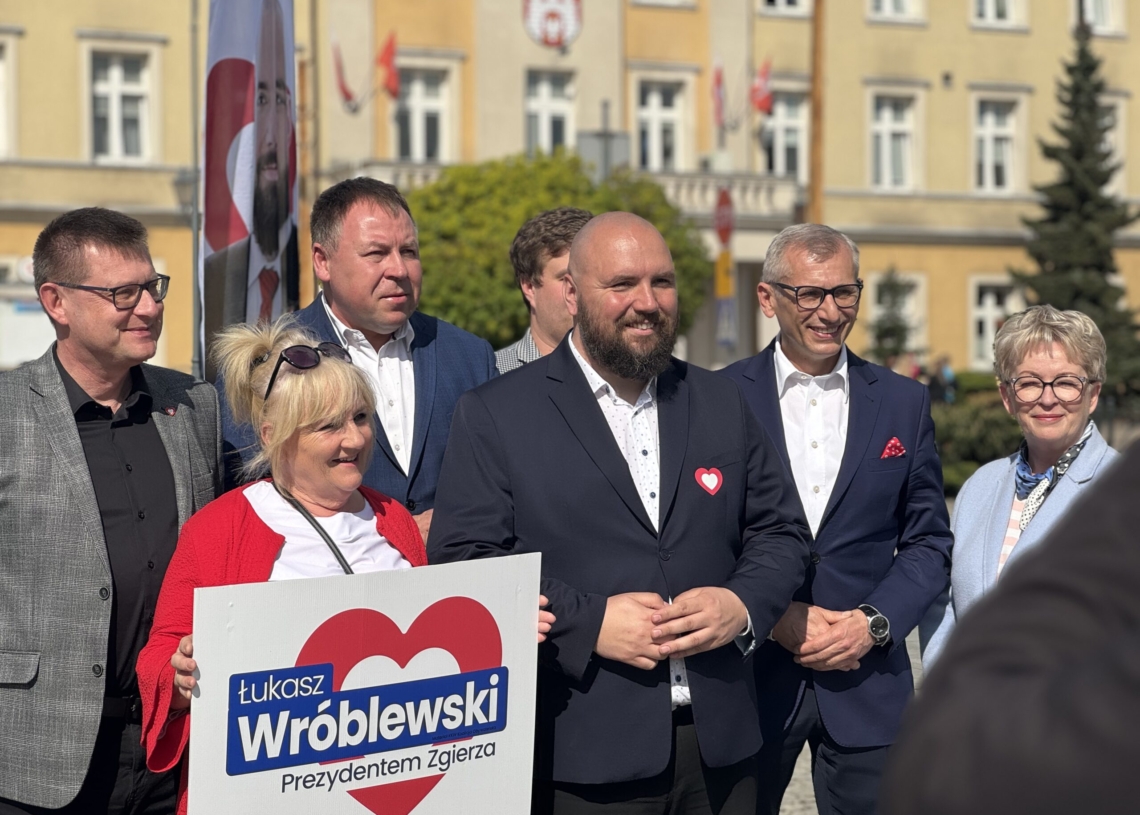 Łódzki senator Krzysztof Kwiatkowski poparł Łukasza Wróblewskiego na prezydenta Zgierza