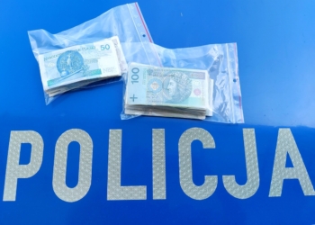 Kasetka z pieniędzmi w koszu na śmieci