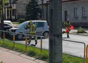 Wypadek na DK12 w Sulejowie