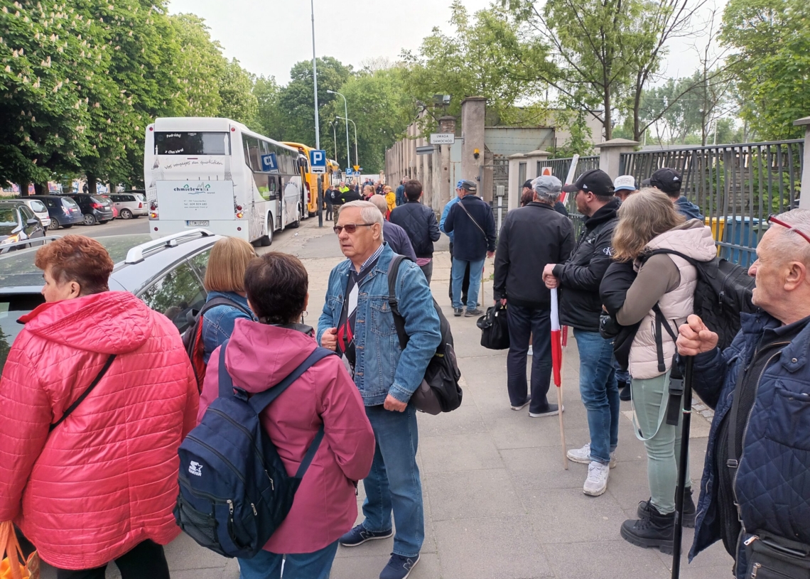NSZZ "Solidarność" Ziemi Łódzkiej na demonstracji przeciw Zielonemu Ładowi w Warszawie