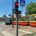 Zderzenie tramwaju z autem na ul. Dąbrowskiego