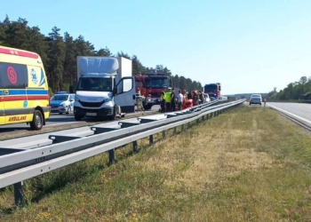 Śmiertelny wypadek motocyklisty na A2