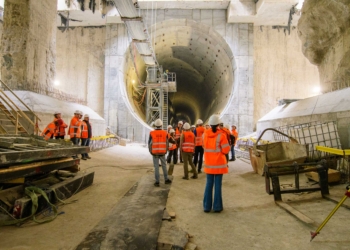 Zwiedzanie budowy łódzkiego tunelu średnicowego