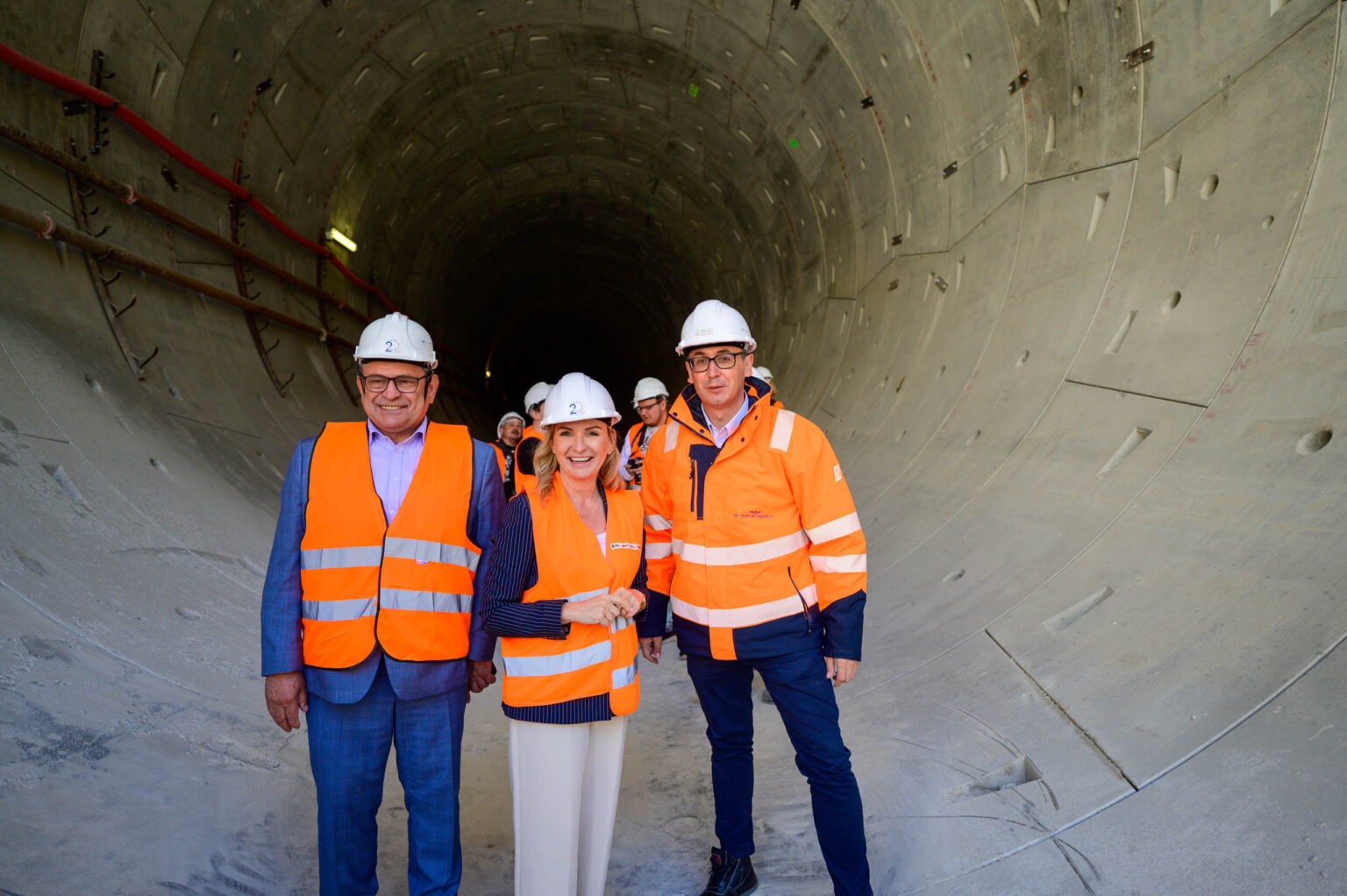 Budowa Tunelu Srednicowego wizyta ministra Klimczaka Fot Sebastian Szwajkowski 37