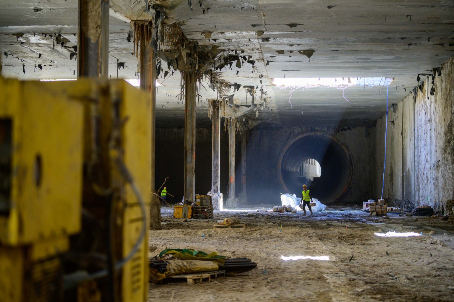 Budowa Tunelu Srednicowego wizyta ministra Klimczaka Fot Sebastian Szwajkowski 57