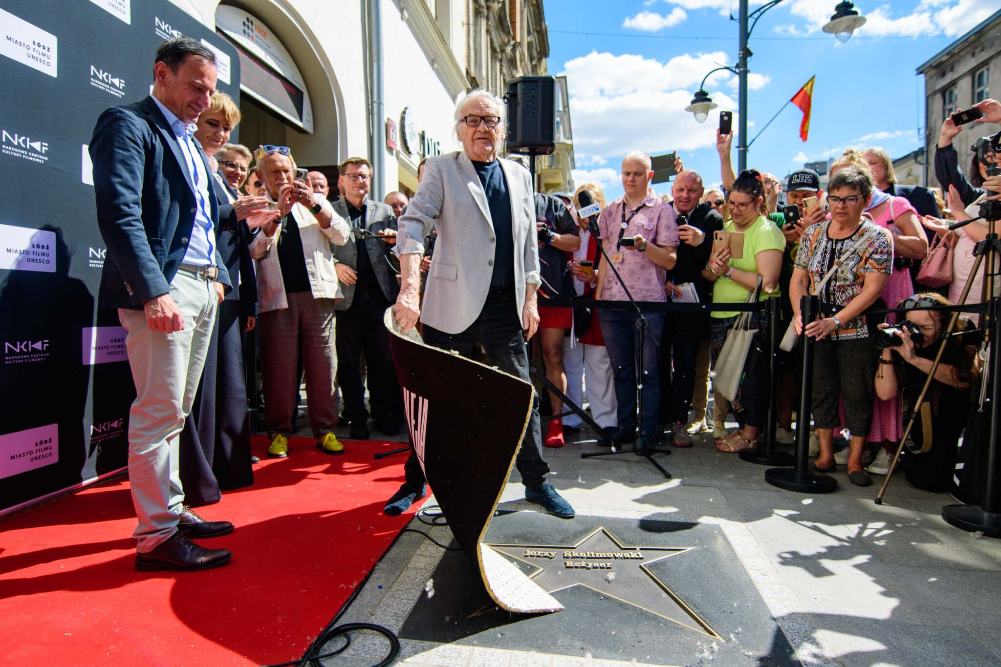 Jerzy Skolimowski w Łódzkiej Alei Gwiazd
