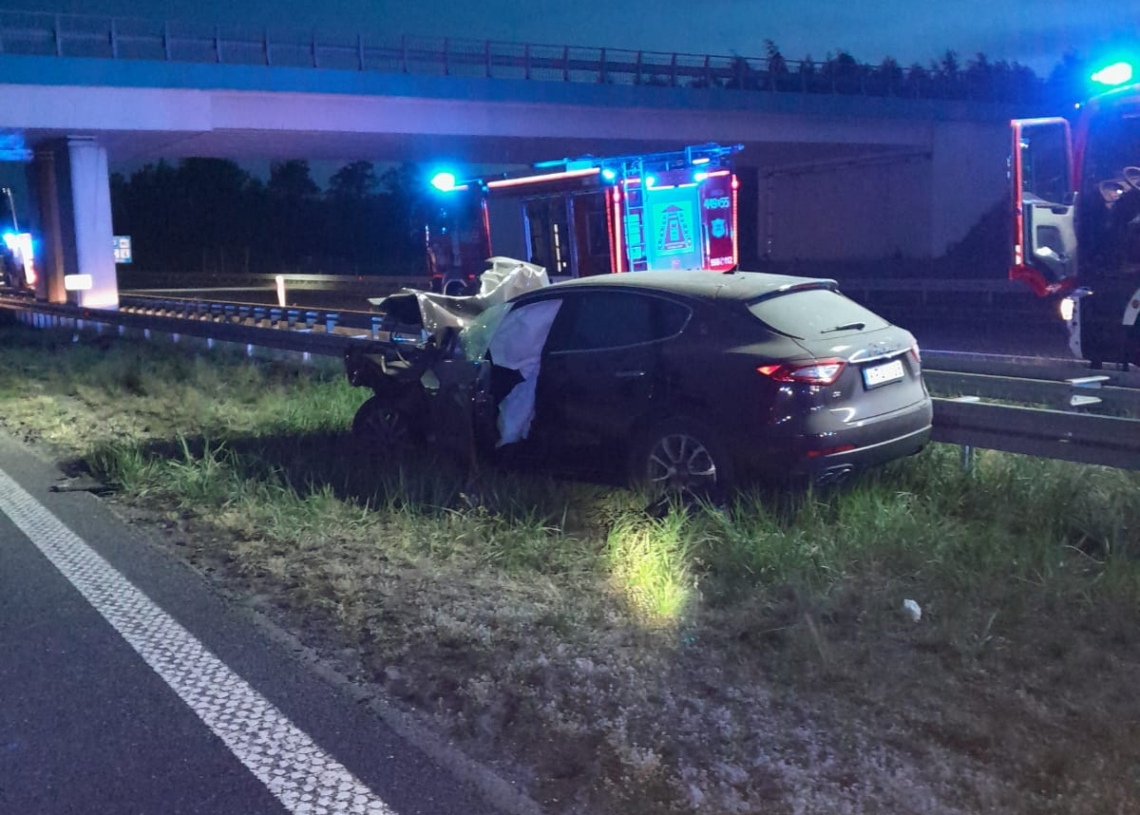 Wypadek na A2 w powiecie łęczyckim. Nie żyje 1 osoba