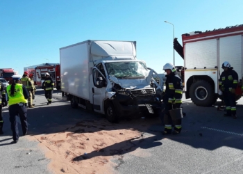 Wypadek na A1 w Radomsku